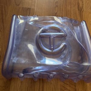 Authentic telfar x Melissa clear tote medium